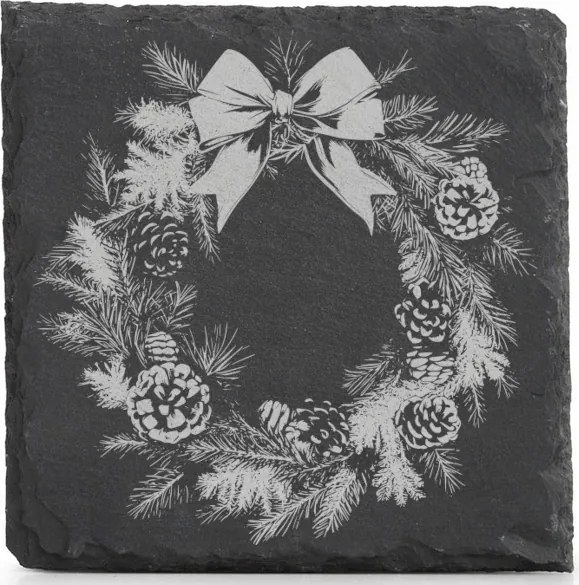 Kő alátét x4 Bögre Karácsonyi dekoráció Karácsonyi alátét