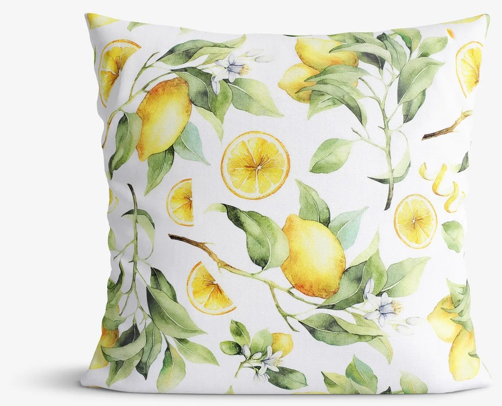 Goldea dekoratív párnahuzat - citromok 40 x 60 cm