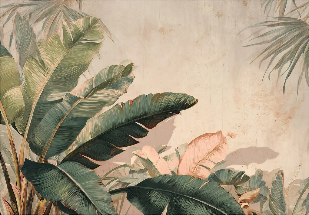 Fotótapéta Levelek Absztrakció Beton Hálószoba Nappali Tapéta Vlies 250x175