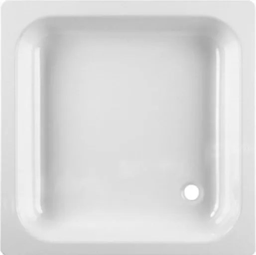 Zuhanytálca négyzet Jika 80x80 cm zománcozott acél fehér H2140800000111 antislip