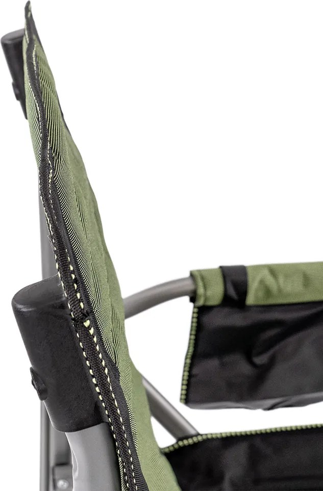 Leziter Comfort Plus karfás horgász szék pohártartóval zöld