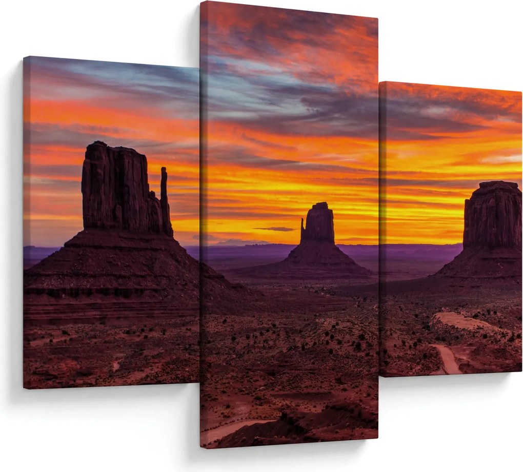 Kép - Emlékmű - völgy Arizonában (90x60 cm)