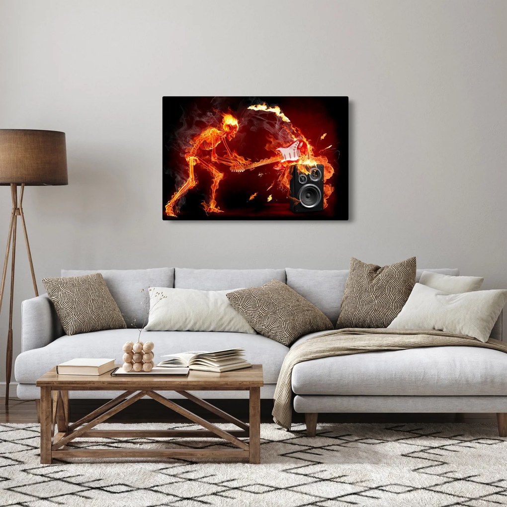 Kép - Zene a lángokban (90x60 cm)