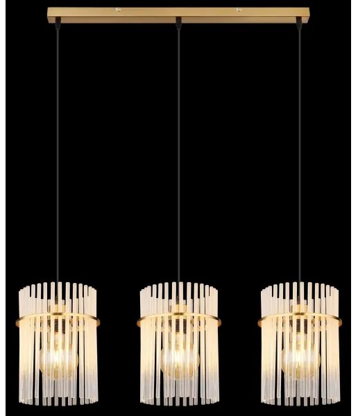 Globo 15698-3HM - Csillár zsinóron GORLEY 3xE27/60W/230V arany