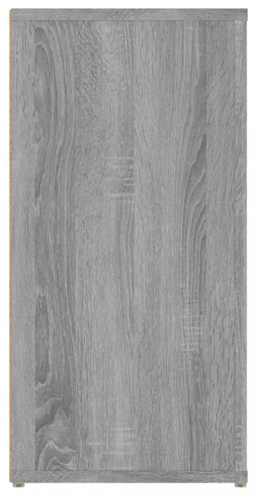 szürke sonoma színű szerelt fa tálalószekrény 100x30x59,5 cm