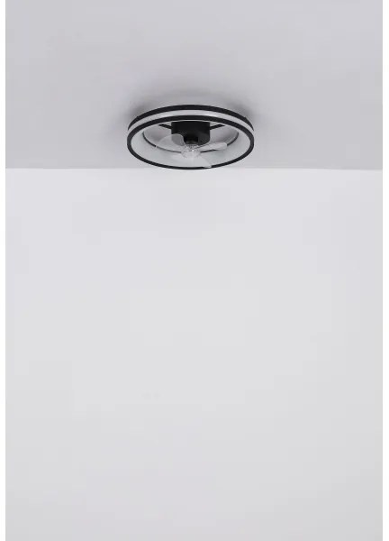 Globo 03651 - LED Mennyezeti lámpa ventilátorral GATIAN LED/30W/230V fekete + távirányító