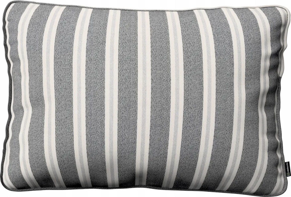 Párnahuzat 60x40 fekete-bézs csíkos