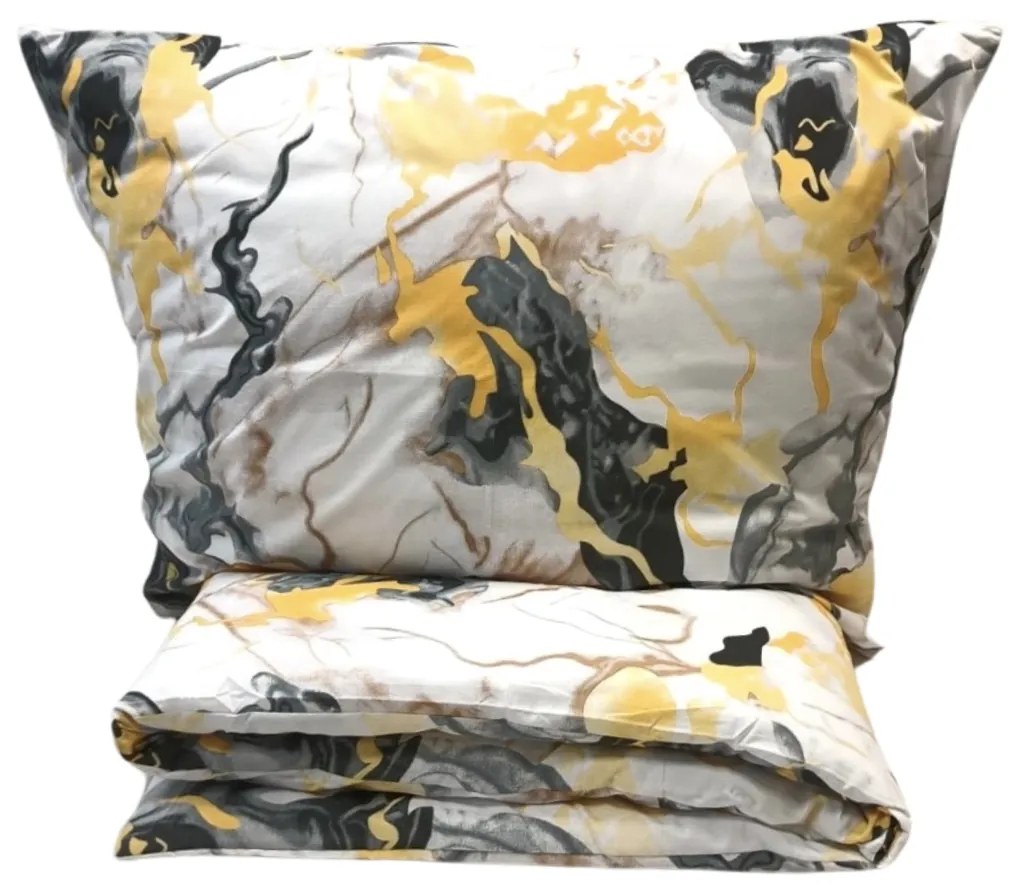 Pamut lepedők Mramor Gold 200x140cm+90x70cm TiaHome