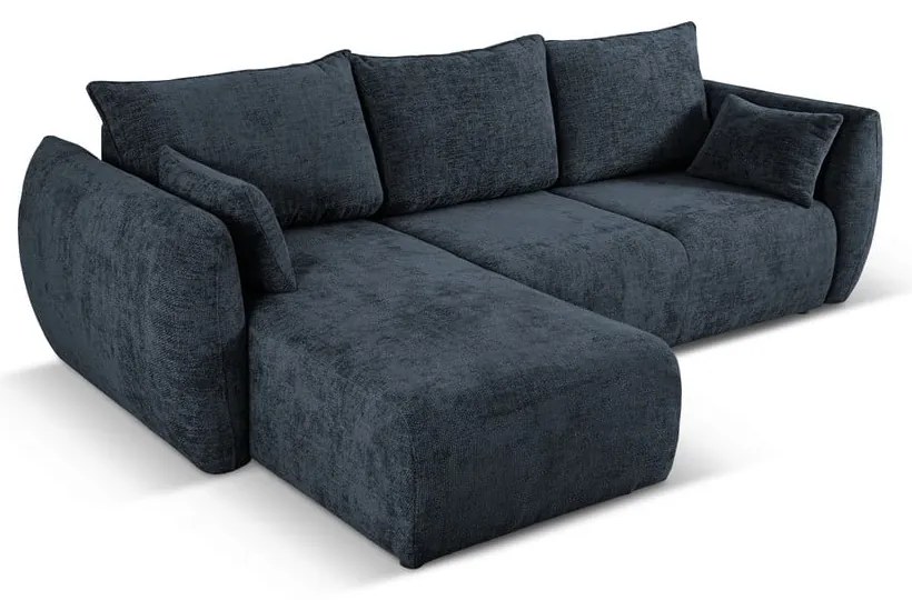 Sötétkék sarokkanapé (bal oldali) Matera – Cosmopolitan Design