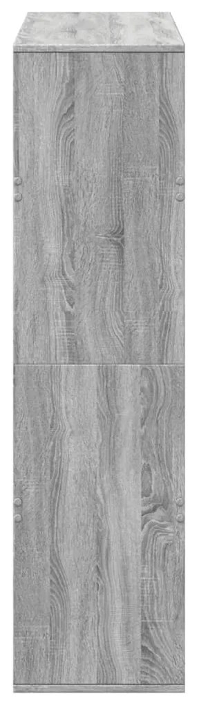 szürke sonoma színű szerelt fa térelválasztó 100x33x125,5 cm