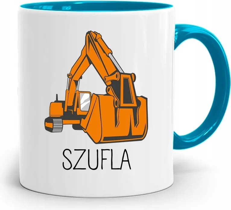 Kék Bögre Ajándék Építő Fiók Nyomtatott Fényképpel