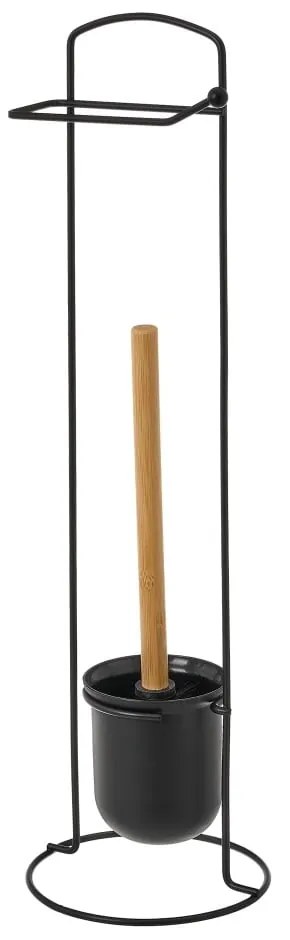 Fekete fém WC-kefe Simply – Casa Selección