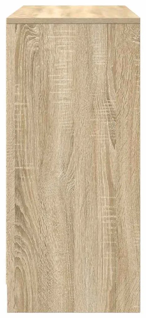 sonoma tölgy színű szerelt fa tálalóasztal 85x34x76 cm