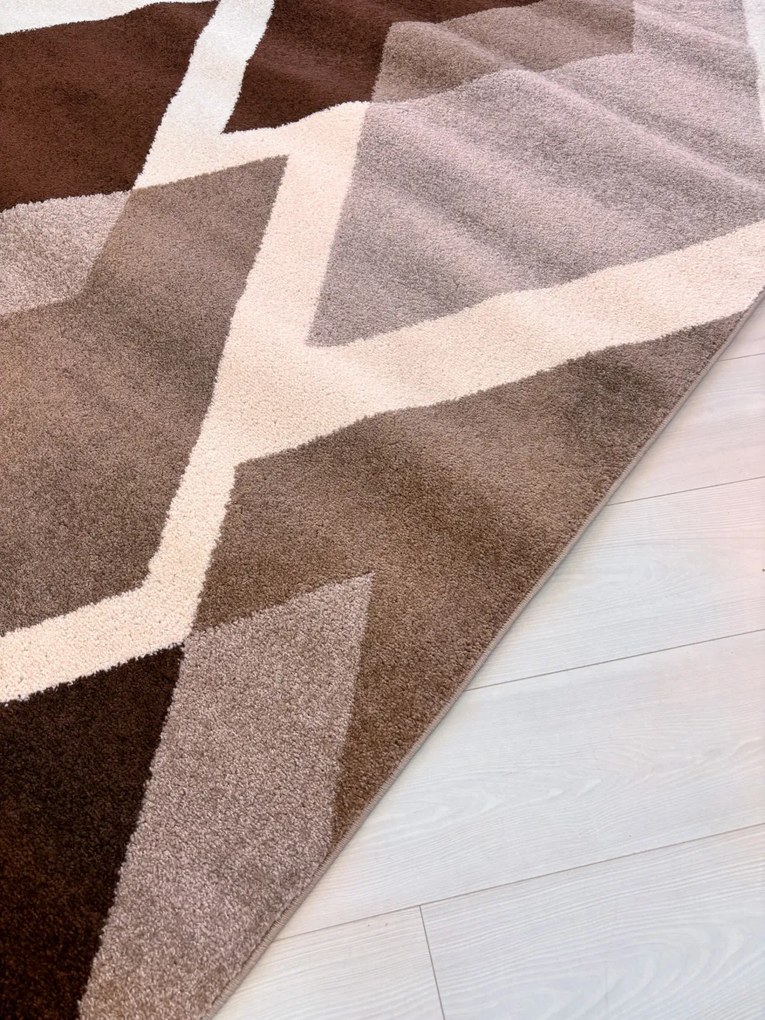 Nora 6927 barna modern szőnyeg 160x230 cm