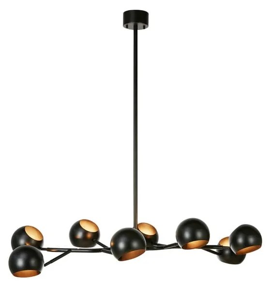 Fekete függőlámpa fém búrával Edgar – Markslöjd