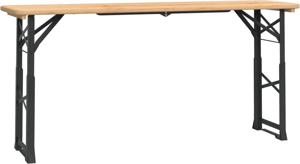 vidaXL tömör fenyőfa összecsukható sörözőasztal 170 x 50 x 75/105 cm