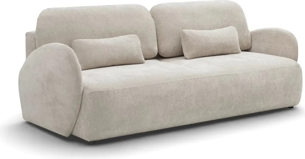 Dinel ágyazható kanapé - világos bézs chenille Vibe 06