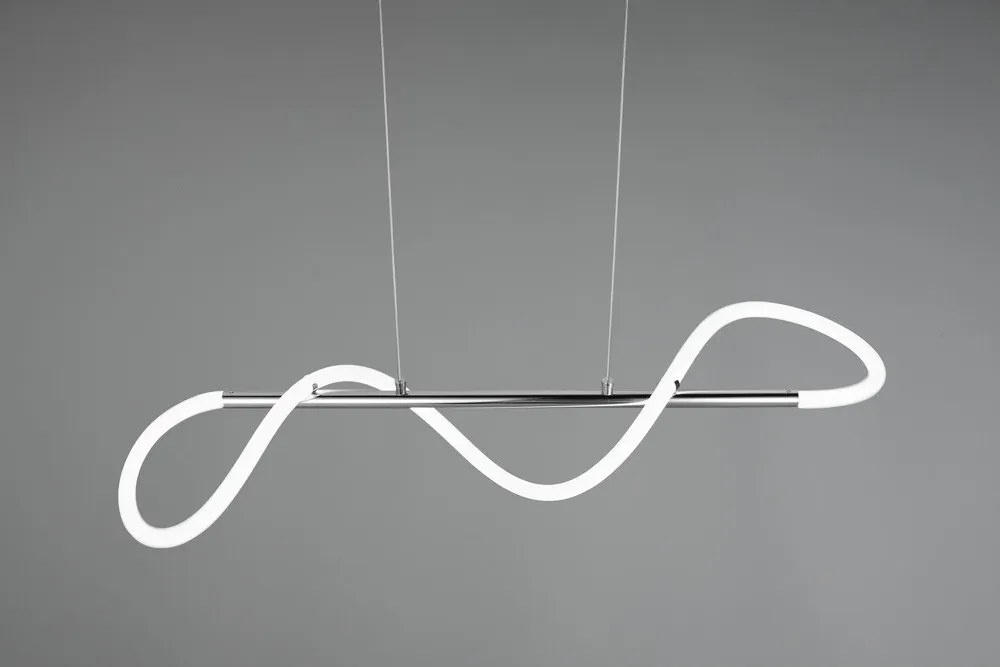 Ezüstszínű fém LED dimmelhető függőlámpa Argos – Reality