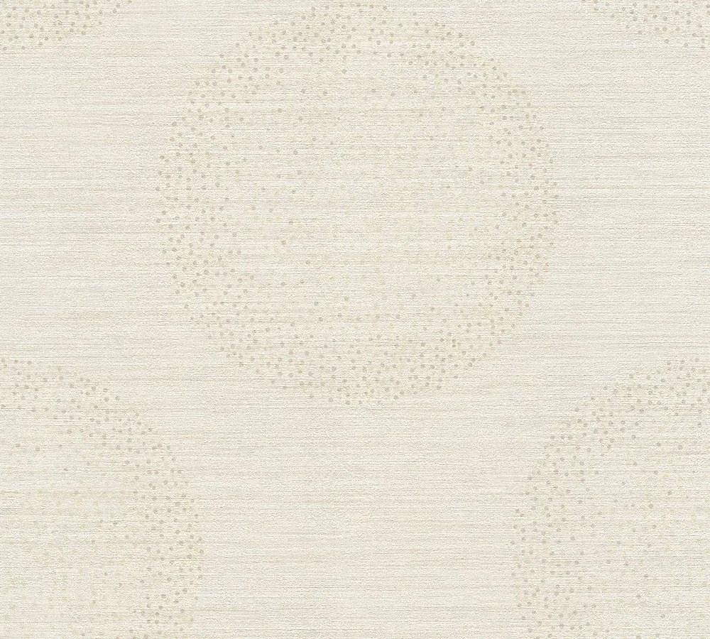 kör mintás tapéta geometrikus bézs 3D vinil