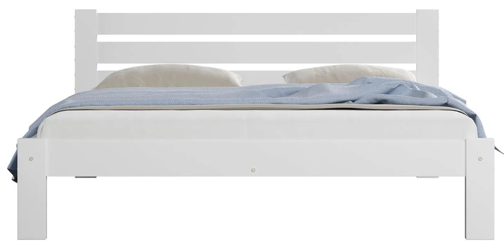 Fenyő ágy 140x200 Ajza fehér