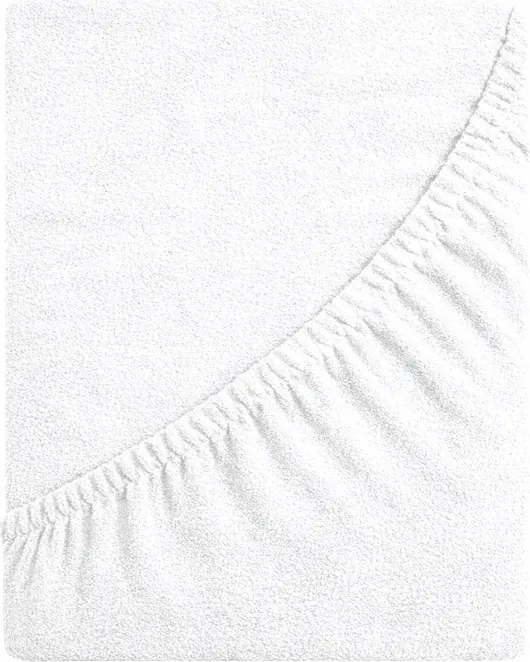 Frottír Lepedő Gumis 180x200 Vastag DeLux 190g Fehér