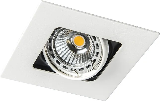 Négyzet alakú süllyesztett reflektor fehér forgatható és dönthető - Artemis