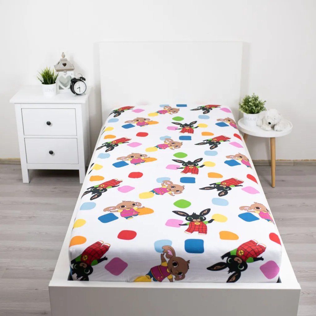 Bing Playing Together gumis lepedő 90x200 cm