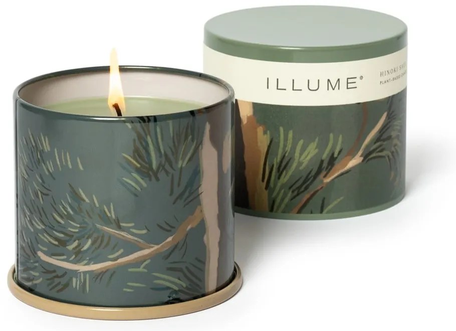 Illatos gyertya, égési idő 50 ó Hinoki Sage – ILLUME x Bloomingville