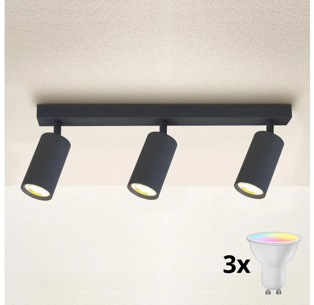 Brilagi - LED dimmelhető spotlámpa SELE 3xGU10/6,5W/230V antracit