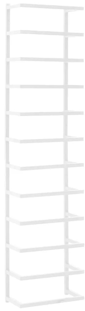 fehér acél törölközőtartó 24 x 12 x 96 cm