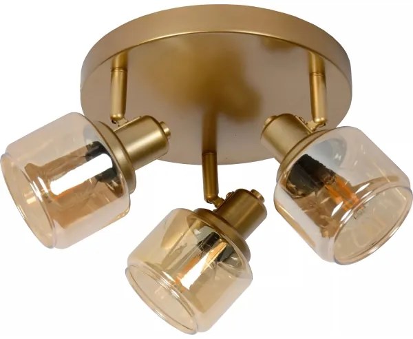 Lucide 77979/13/02 - Spotlámpa BJORN 3xE14/40W/230V arany