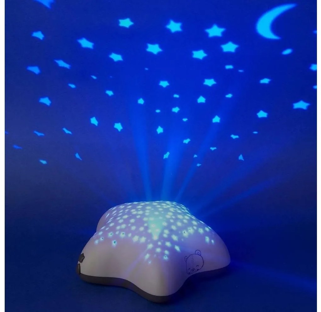 PABOBO - Projektor dallamokkal STAR 3xAA bézs