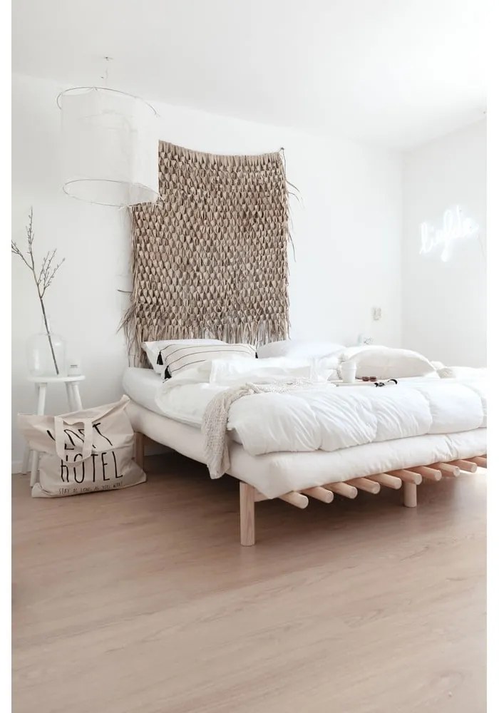 Norovi fenyő franciaágy ágyráccsal 180x200 cm Pace – Karup Design