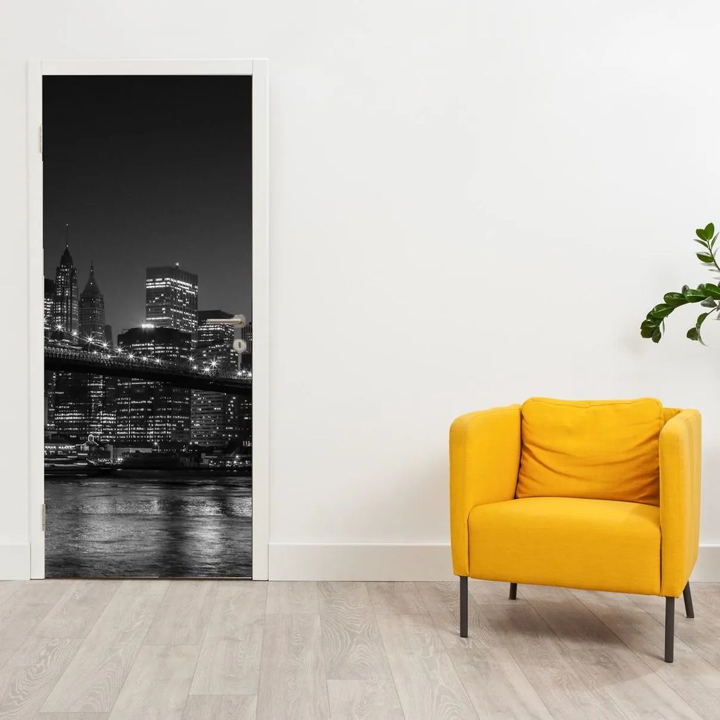 Fotótapéta ajtóra - Brooklyn híd New Yorkban (95x205cm)