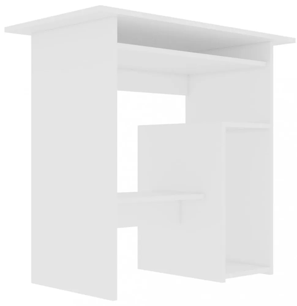 fehér szerelt fa íróasztal 80 x 45 x 74 cm