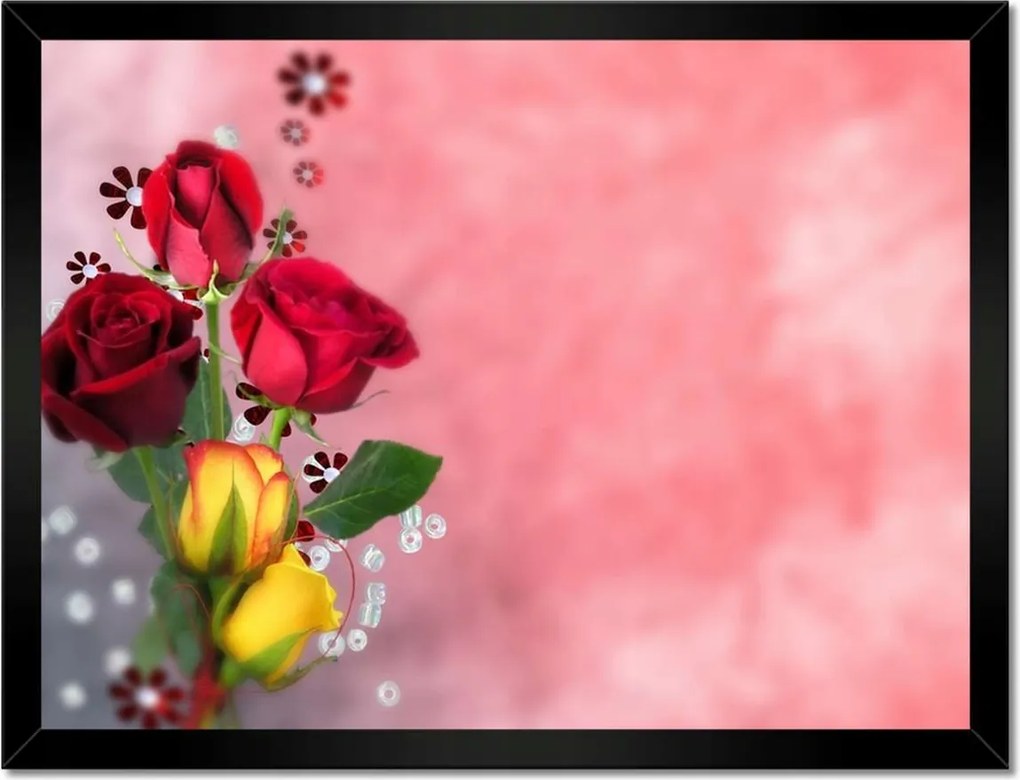 Poszterek keretben 40x30 Nőnap Ajándék Love