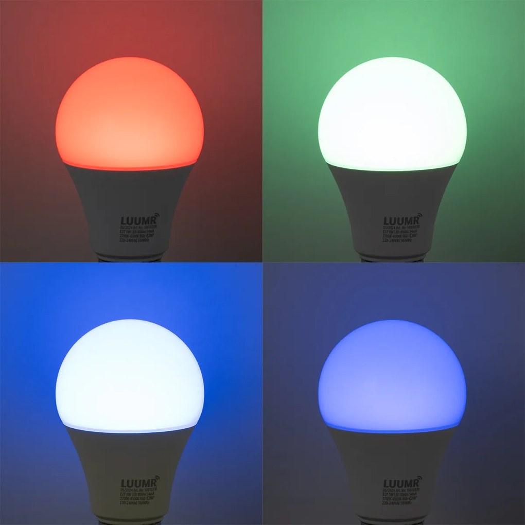 5 db E27 Dimmelhető LED Izzók A60 Opál 9W 806lm 2700-6500K