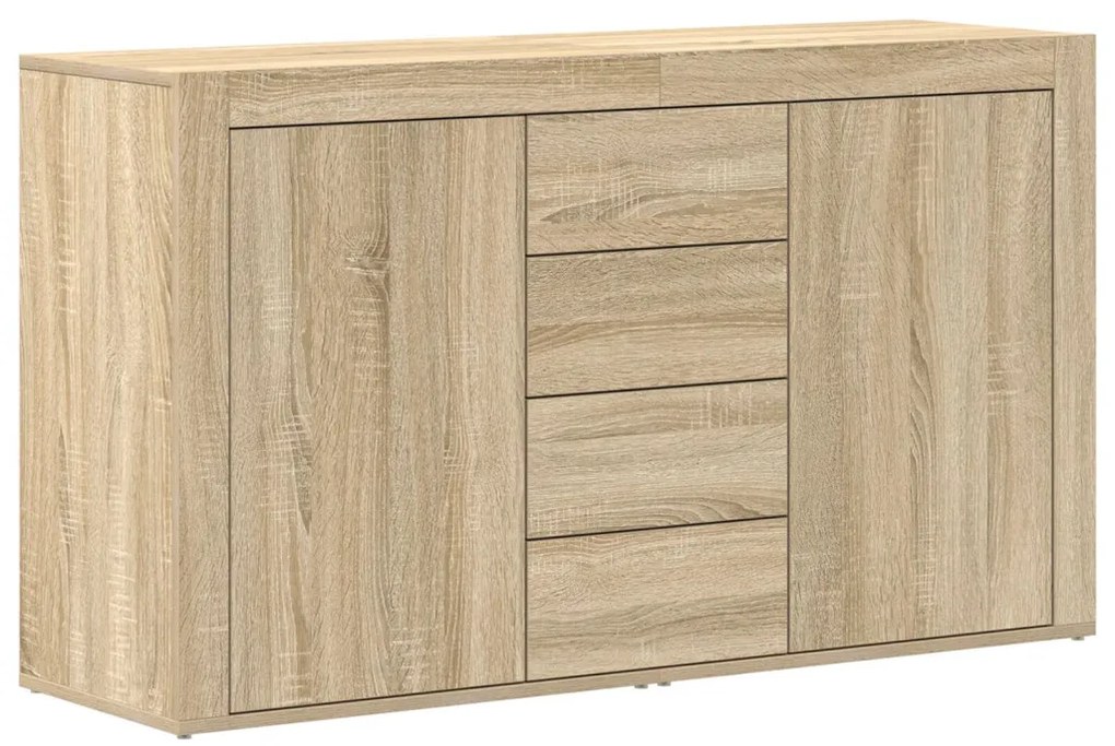 Tálaló Sonoma tölgy Szerelt fa 120 x 36 x 69 cm Tárolás