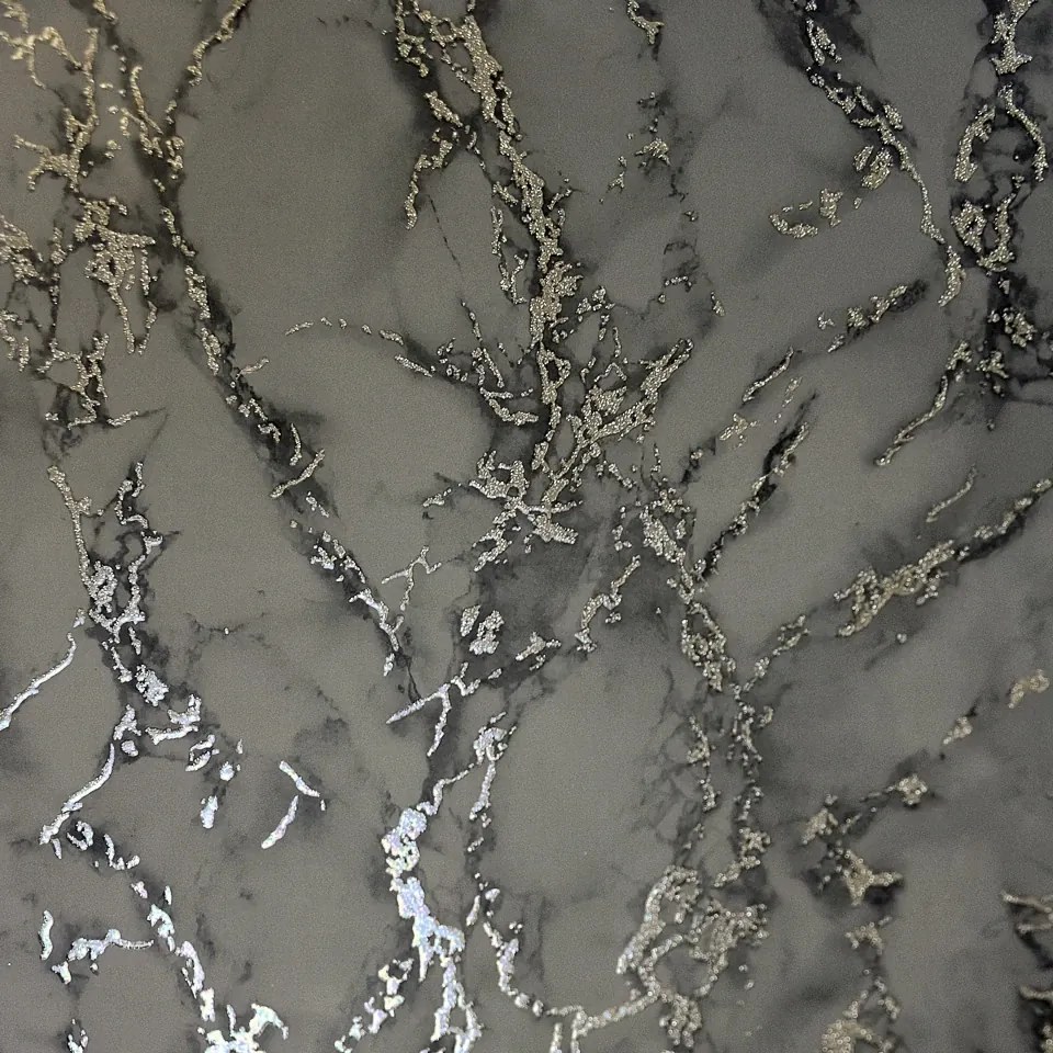 Arthouse Signature 1 Carrara Marble fekete-szürke márvány mintás papír tapéta – 296702