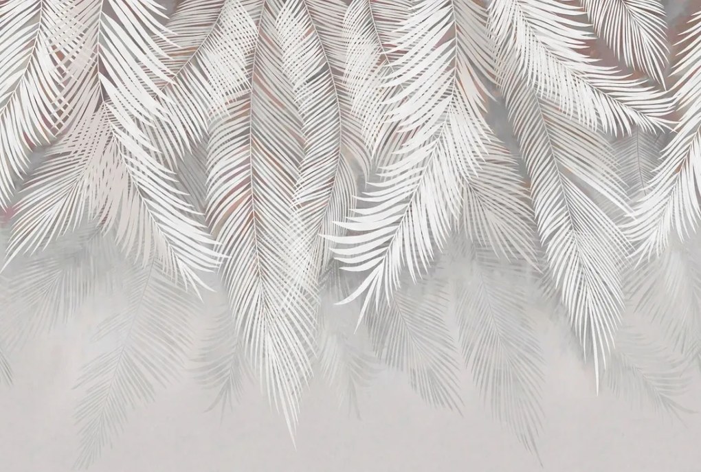 Vinyl flizelin tapéta modern 3D pálma levelek wz2 368x248cm