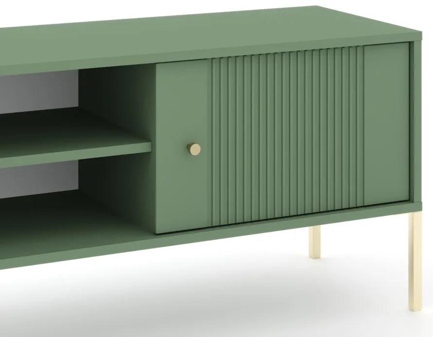 Tv Állvány Zöld/Arany Színben. ISEO IS01. 155 cm.