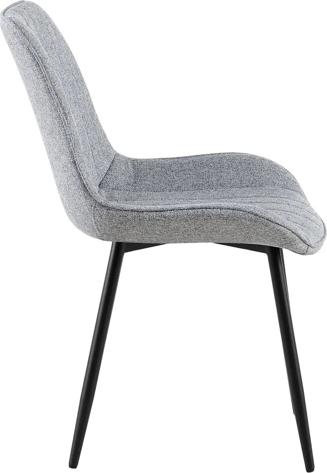 Étkezőszék, világosszürke/fekete, ZAJRA