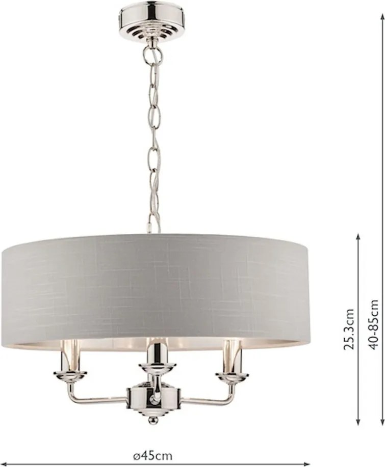 Laura Ashley Sorrento 3718272-Q Csillár 3x40W/E14 IP20
