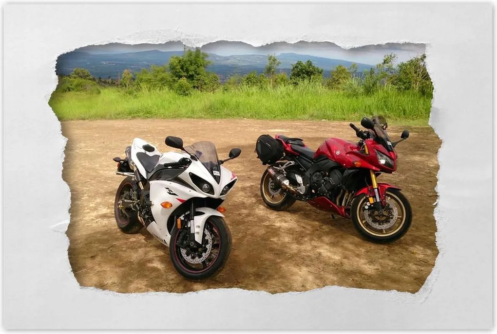 Poszterek 90x60 Yamaha R1 terepen
