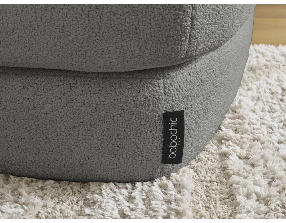 Sötétszürke buklé lábtartó Leonore – Bobochic Paris