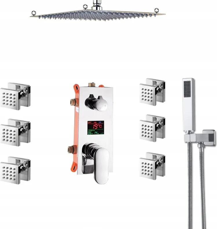 Falsík Alatti Led Hidromasszázs Kijelző Szett 50 cm