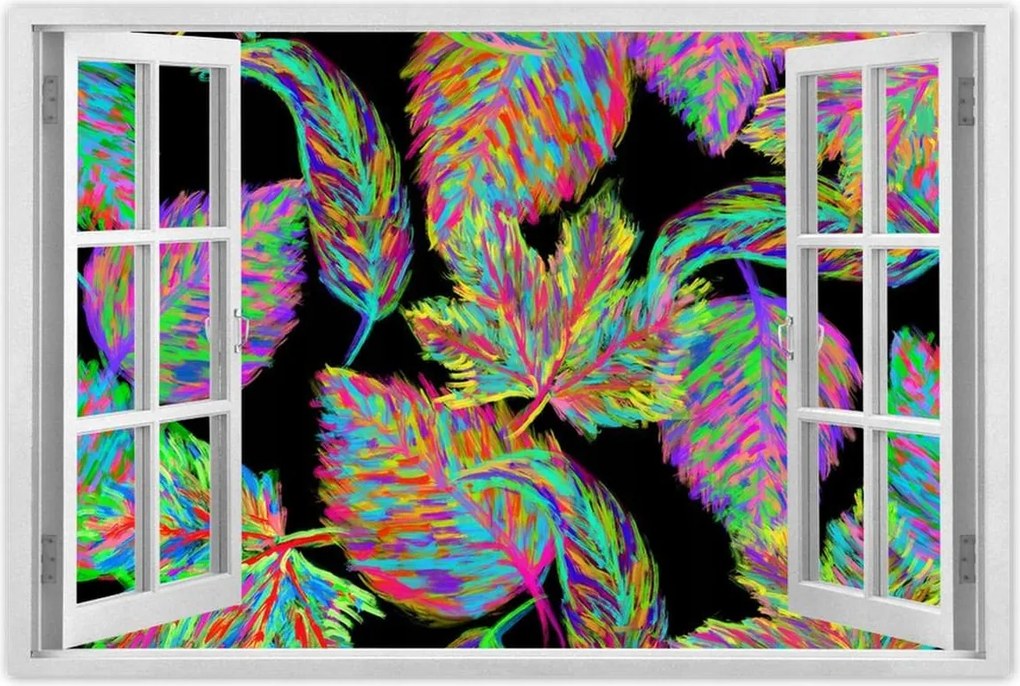 Poszterek 120x80 Színes levelek Levelek