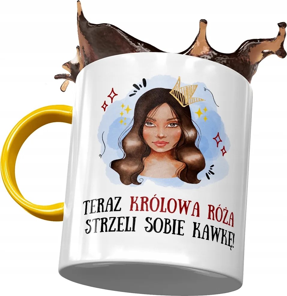 Sárga Bögre Rózsa Feleség Barátnő Ajándék Nyomtatott Fotóval