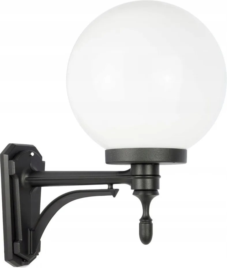 Egyszerű fali lámpa dekoratív karral garázsajtóhoz E27-es Gömbök