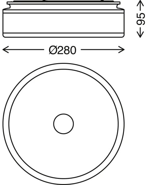 Briloner - LED Mennyezeti lámpa BLOCK LED/12W/230V